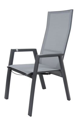 Qopps Palsa Tuinstoel stapelstoel verstelbaar met gasveer