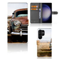 Samsung Galaxy S23 Ultra Telefoonhoesje met foto Vintage Auto - thumbnail