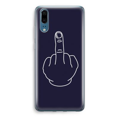 F**k U: Huawei P20 Transparant Hoesje