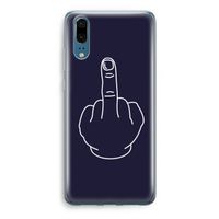 F**k U: Huawei P20 Transparant Hoesje