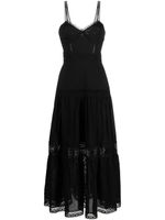 Charo Ruiz Ibiza Giogia lace-trim maxi dress - Noir - thumbnail