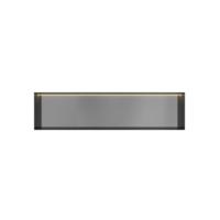 Hotbath &More Inbouwnis - 30 x 120 x 10 cm - Frameless - met LED-verlichting - Geborsteld Gunmetal PVD