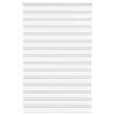 VidaXL Zebra rolgordijn 145x230 cm stofbreedte 140,9cm polyester wit
