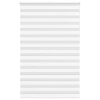 VidaXL Zebra rolgordijn 145x230 cm stofbreedte 140,9cm polyester wit VidaXL Zebra rolgordijn 145x230 cm stofbreedte 140,9cm polyester wit