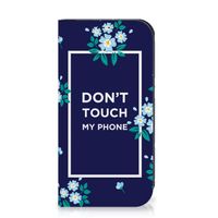 iPhone 15 Pro Design Case Flowers Blue DTMP - thumbnail