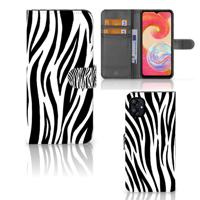 Samsung Galaxy A04e | Telefoonhoesje | Met pasjeshouder | Zebra