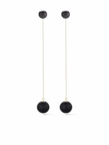 Mateo boucles d'oreilles pendantes en or 14ct ornées d'onyx