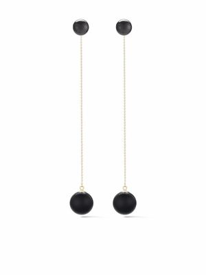 Mateo boucles d'oreilles pendantes en or 14ct ornées d'onyx