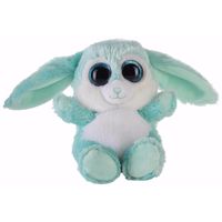 Pluche knuffeldier mintgroen haas/konijn 15 cm   - - thumbnail