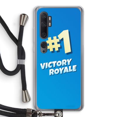 Victory Royale: Xiaomi Mi Note 10 Transparant Hoesje met koord