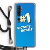 Victory Royale: Xiaomi Mi Note 10 Transparant Hoesje met koord
