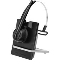 EPOS Headset On Ear headset Telefoon DECT Mono Zwart Noise Cancelling Microfoon uitschakelbaar (mute)