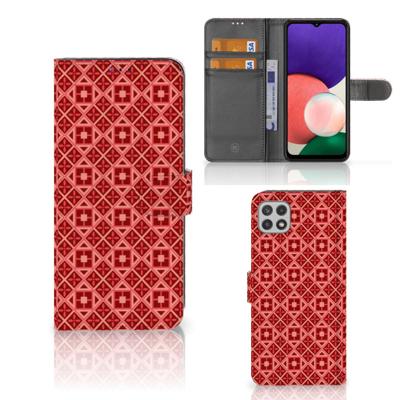 Samsung Galaxy A22 5G | Telefoon Hoesje | Batik Rood