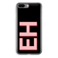 Monogram: iPhone 8 Plus Transparant Hoesje
