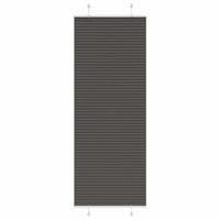 Pliss rolgordijn 75x200 cm stofbreedte 74,4 cm polyester zwart