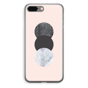 Marmeren cirkels: iPhone 8 Plus Transparant Hoesje