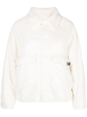 izzue veste à patch logo - Blanc