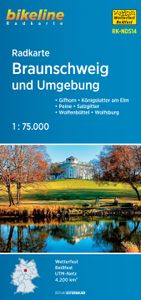 Fietskaart NDS14 Bikeline Radkarte Braunschweig und Umgebung | Esterbauer