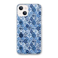 Blauw motief: iPhone 13 Transparant Hoesje