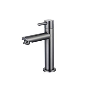 Fortifura Calvi Fonteinkraan - 15.4cm - opbouw - 1gats - PVD geborsteld Geborsteld Gunmetal PVD SW696239