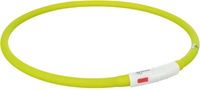 Trixie halsband usb siliconen lichtgevend oplaadbaar groen (70X1 CM) - thumbnail