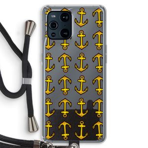 Musketon Anchor: Oppo Find X3 Pro Transparant Hoesje met koord