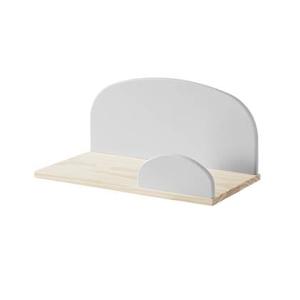 LUCEVI - Kiddy Wandplank 45cm - Hout - Grijs - 45x25x21.5 cm