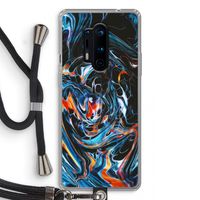 Black Unicorn: OnePlus 8 Pro Transparant Hoesje met koord