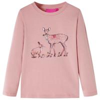 VidaXL Kindershirt met lange mouwen 92 roze