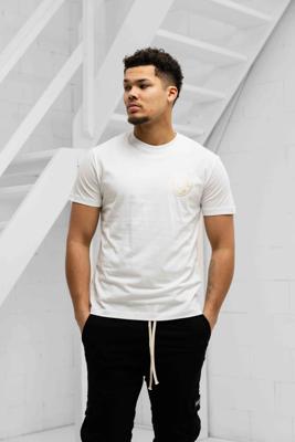 Versace Jeans Couture Small V-Emblem T-Shirt Heren Wit - Maat S - Kleur: Wit | Soccerfanshop