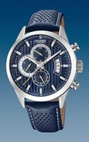 Horlogeband Festina F20271-5 Leder Blauw 21mm