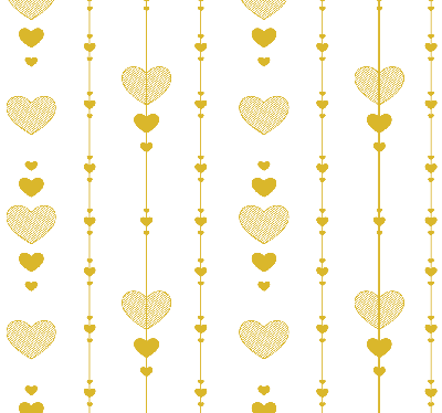 Abstract behang gouden harten