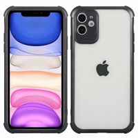 iPhone 13 hoesje - Backcover - Camerabescherming - Anti shock - TPU - Zwart