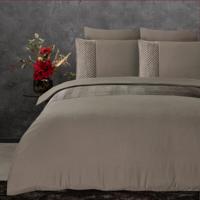 Sleeptime Velvet Crossline Taupe 140 x 200/220 cm