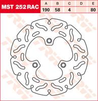 TRW Remschijf, remschijven voor de moto, MST252RAC