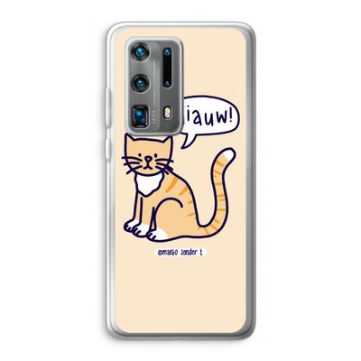 Miauw: Huawei P40 Pro Plus Transparant Hoesje