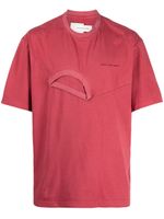 Feng Chen Wang t-shirt en coton à logo imprimé - Rouge - thumbnail