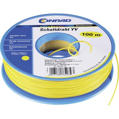 Conrad Components 1180542 Schakeldraad Yv 1 x 0.20 mm² Groen 100 m