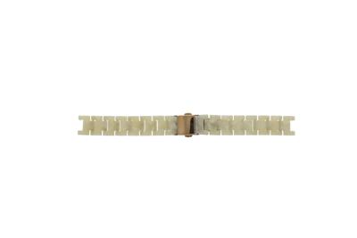 Horlogeband Fossil ES2864 Kunststof/Plastic Crèmewit 7mm