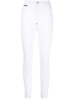 Philipp Plein jean skinny à taille haute - Blanc