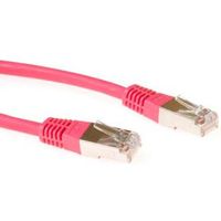 ACT Rode 10 meter LSZH F/UTP CAT5E patchkabel met RJ45 connectoren