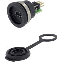 USB 2.0-bus mini-B Chassisbus, inbouw 1310-1010-01 M16 1310-1010-01 encitech 1 stuk(s) - thumbnail