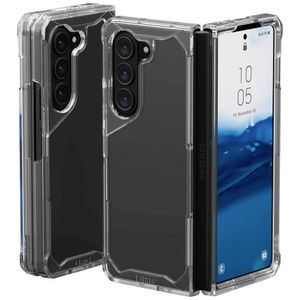 Urban Armor Gear Plyo Case Backcover Samsung Galaxy Z Fold5 Ice, Transparant Stootbestendig, Inductieve lading