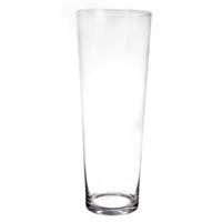 Conische vaas basic - glas - 50 cm - transparant - bloemenvaas Conische vaas basic - glas - 50 cm - transparant - bloemenvaas