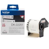 Brother DK-22251 Rol met etiketten 62 mm x 15.24 m Papier Wit 1 stuk(s) Permanent hechtend DK22251 Universele etiketten