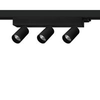 Galex Two Mini 3-fase railspot 3000K 3x7,6W 8º Zwart