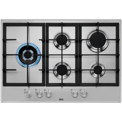 AEG HGB75520SM Gas kookplaat Grijs