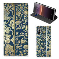 Sony Xperia L4 Smart Cover Beige Flowers - thumbnail