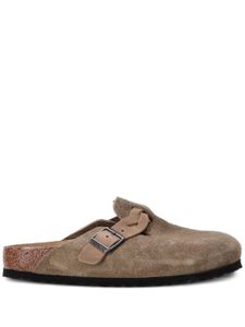 Birkenstock chaussons Boston en daim - Tons neutres