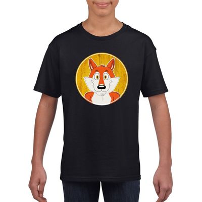 T-shirt vos zwart kinderen